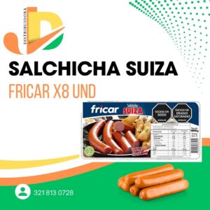 Salchicha Suiza Fricar x8 Unidades