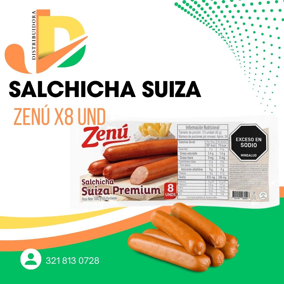 4 Salchicha Suiza Zenu