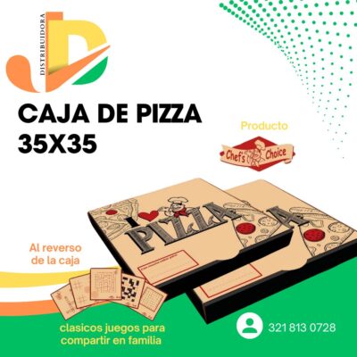 CAJA DE PIZZA 35X35CM