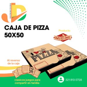 CAJA DE PIZZA 50X50 CM